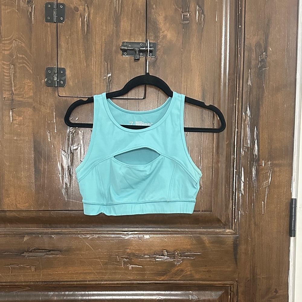 Zella Teal Cutout Sports Bra